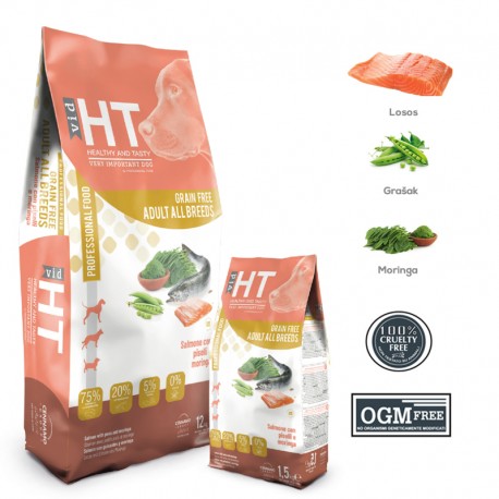 HT ADULT ALL BREEDS GRAIN FREE (LOSOS S GRAŠKOM I MORINGOM) 29/16,5