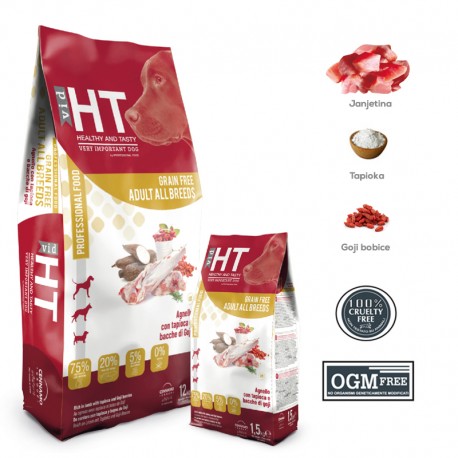 HT ADULT ALL BREED GRAIN FREE  (JANJETINA, TAPIOKA I GOJI BOBICE) 29/17